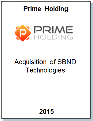 Entrea Capital аdvised Prime Holding, a fast growing IT Outstaffing company, on the аcquisition of competitor SBND Technologies
